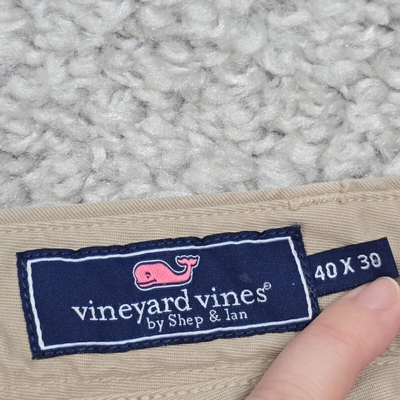 Vineyard Vines Pants Mens 40x30 (Fits 37x29) Palm Tree Slim Fit Breaker Straight - Picture 5 of 15